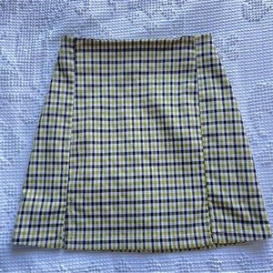 Green Plaid Brandy Melville Skirt